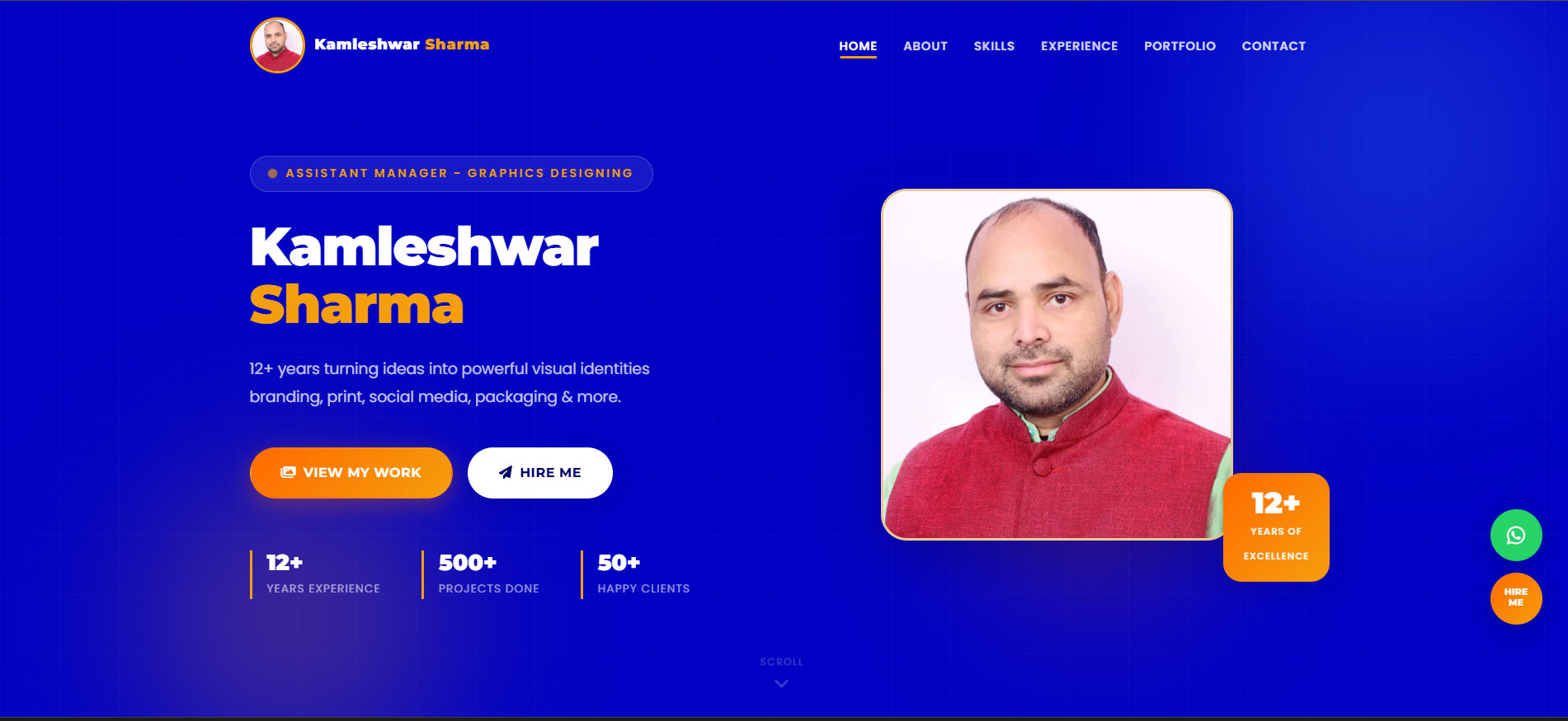 Portfolio Website - Kanha Sharma